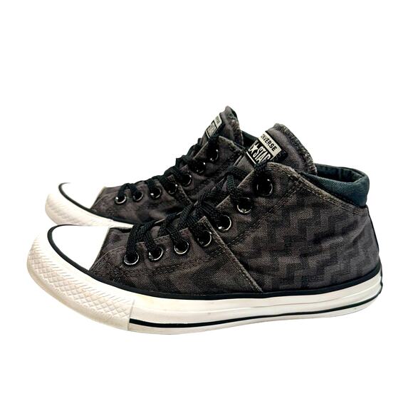 Converse Chuck Taylor All Star High Top Sneakers Women 7 Glam Dunk Distress Gray - Picture 5 of 11